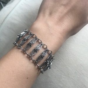 Delicate Boho Silver Bracelet
